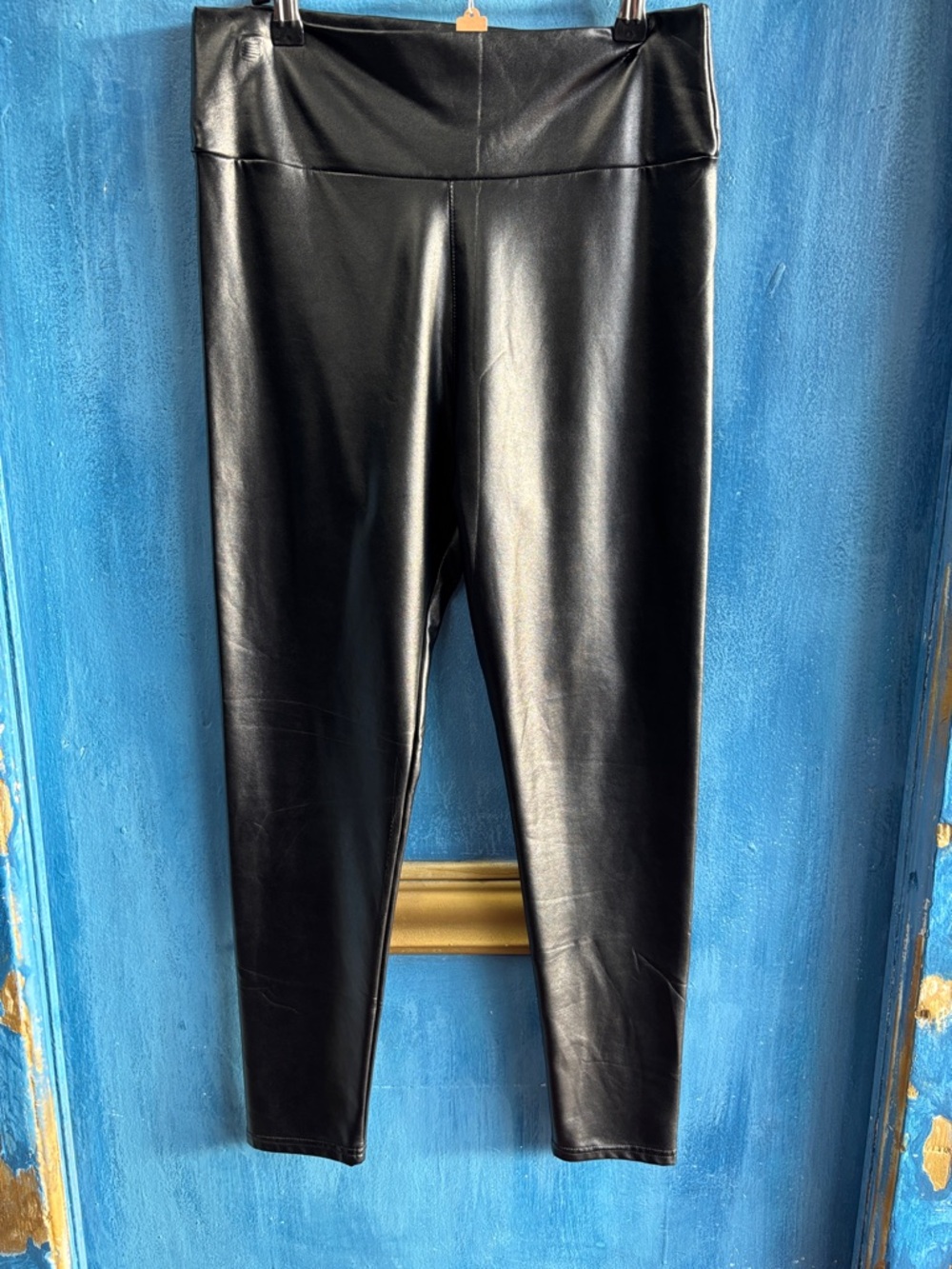 Black Faux Leather Leggings